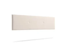 Tête de Lit Tapisée ALMA Simili cuir 145x50x5 cm - Beige - Moonia