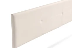 Tête de Lit Tapisée ALMA Simili cuir 145x50x5 cm - Beige - Moonia