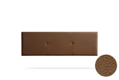 Tête de Lit Tapisée ALMA Simili cuir 115x50x5 cm - Marron - Moonia