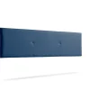 Tête de Lit Tapisée ALMA Simili cuir 145x50x5 cm - Bleu Foncé - Moonia