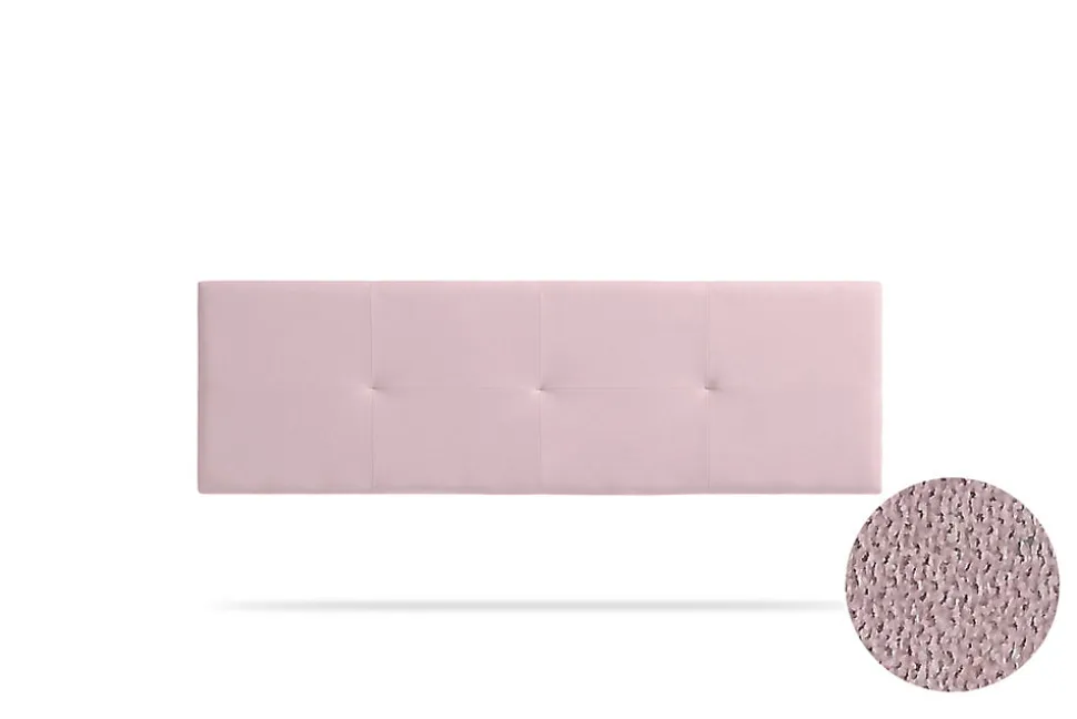 Tête de Lit Tapisée ALTEA Aqualine 145x50x5 cm - Rose Clair - Moonia