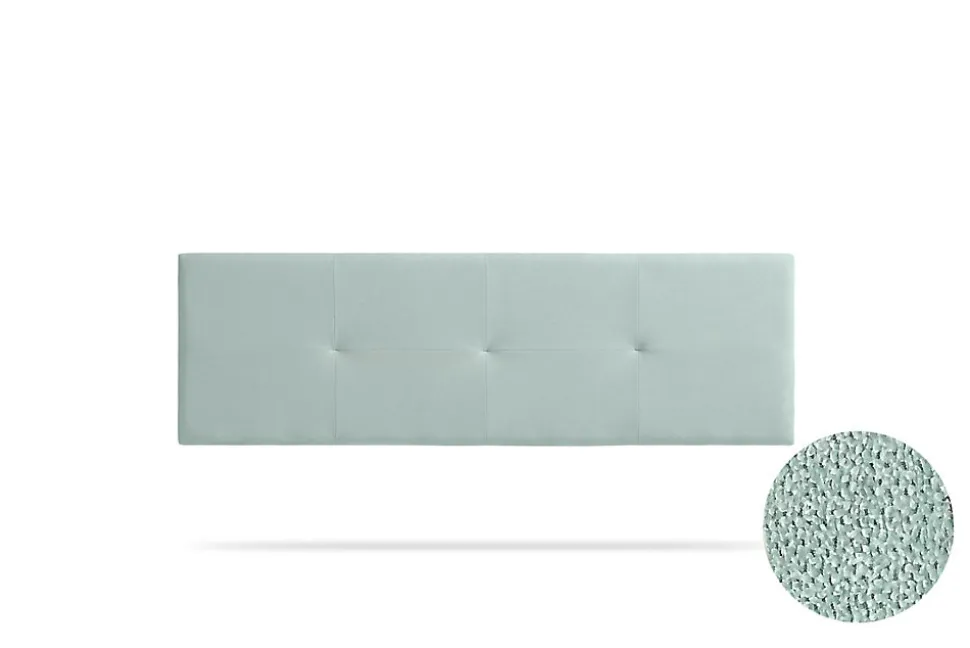 Tête de Lit Tapisée ALTEA Aqualine 160x50x5 cm - Vert Aqua - Moonia