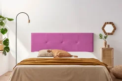 Tête de Lit Tapisée ALTEA Aqualine 160x50x5 cm - Fuchsia - Moonia