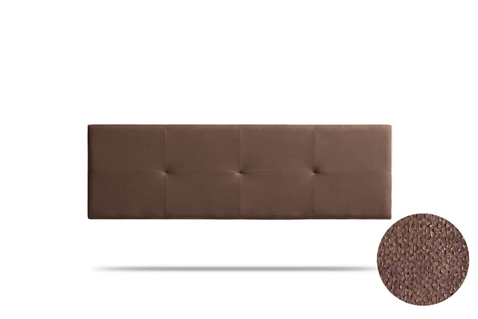 Tête de Lit Tapisée ALTEA Aqualine 115x50x5 cm - Chocolat - Moonia
