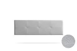 Tête de Lit Tapisée ALTEA Simili cuir 170x50x5 cm - Argent - Moonia