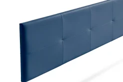 Tête de Lit Tapisée ALTEA Simili cuir 170x50x5 cm - Bleu Foncé - Moonia