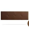 Tête de Lit Tapisée ALTEA Simili cuir 170x50x5 cm - Marron - Moonia