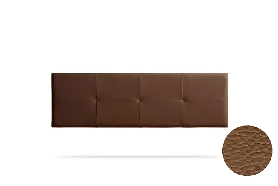 Tête de Lit Tapisée ALTEA Simili cuir 170x50x5 cm - Marron - Moonia
