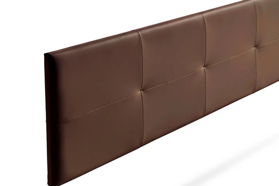 Tête de Lit Tapisée ALTEA Simili cuir 170x50x5 cm - Marron - Moonia