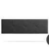 Tête de Lit Tapisée ALTEA Simili cuir 90x50x5 cm - Noir - Moonia