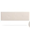 Tête de Lit Tapisée ALTEA Simili cuir 130x50x5 cm - Beige - Moonia