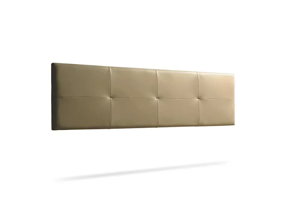 Tête de Lit Tapisée ALTEA Simili cuir 115x50x5 cm - Or - Moonia