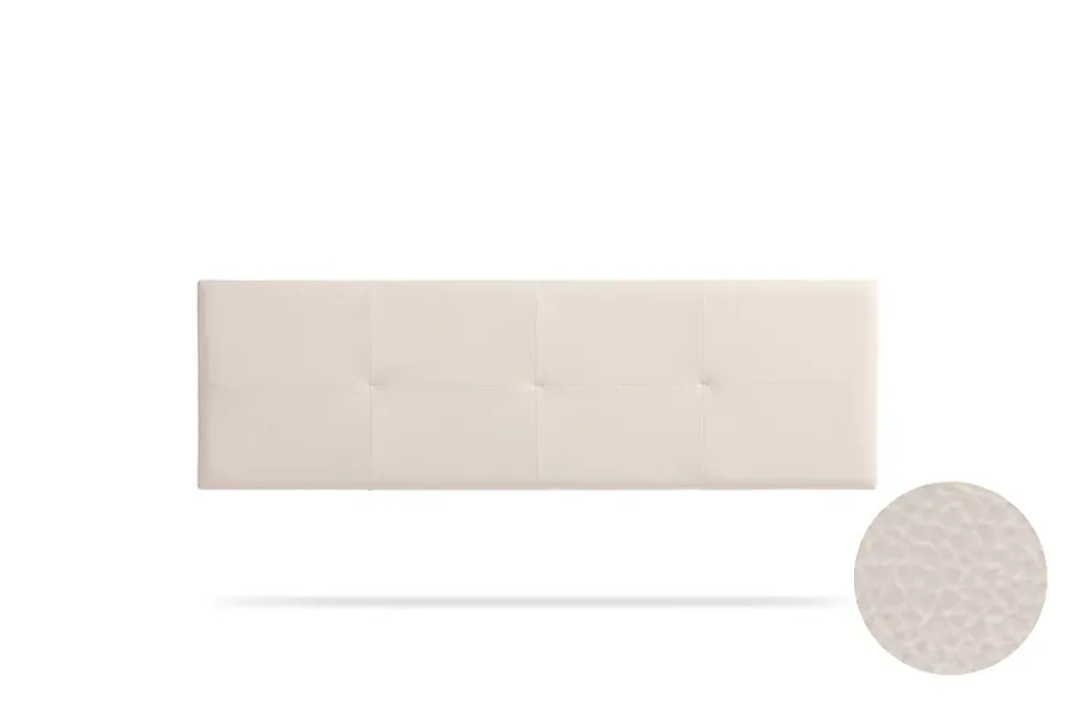 Tête de Lit Tapisée ALTEA Simili cuir 115x50x5 cm - Beige - Moonia