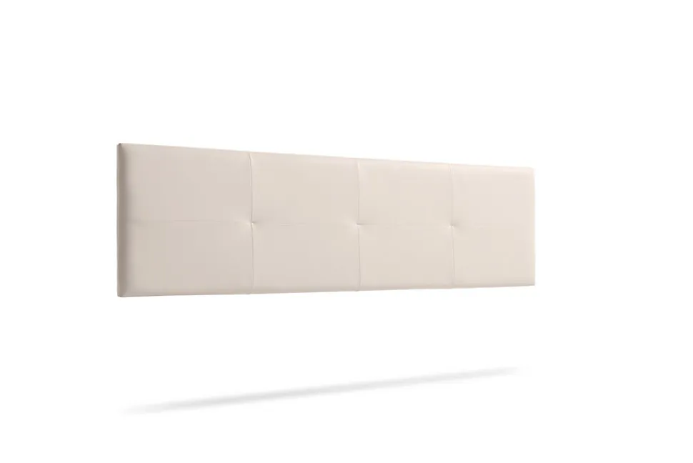 Tête de Lit Tapisée ALTEA Simili cuir 115x50x5 cm - Beige - Moonia