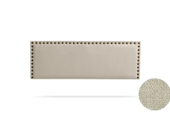 Tête de Lit Tapisée MODENA Aqualine 90x55x8 cm - Beige Toast - Moonia