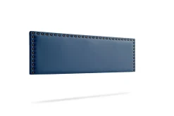 Tête de Lit Tapisée MODENA Simili cuir 100x55x8 cm - Bleu Foncé - Moonia