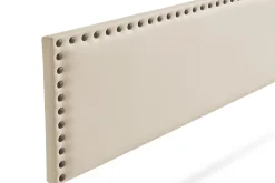 Tête de Lit Tapisée MODENA Simili cuir 160x55x8 cm - Blanc Cassé - Moonia
