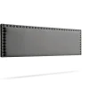 Tête de Lit Tapisée MODENA Simili cuir 160x55x8 cm - Gris Foncé - Moonia