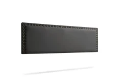 Tête de Lit Tapisée MODENA Simili cuir 115x55x8 cm - Noir - Moonia