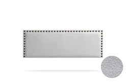 Tête de Lit Tapisée MODENA Simili cuir 115x55x8 cm - Argent - Moonia