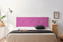Tête de Lit Tapisée NAPOLI Aqualine 115x50x5 cm - Fuchsia - Moonia
