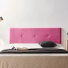 Tête de Lit Tapisée NAPOLI Simili cuir 90x50x5 cm - Rose - Moonia