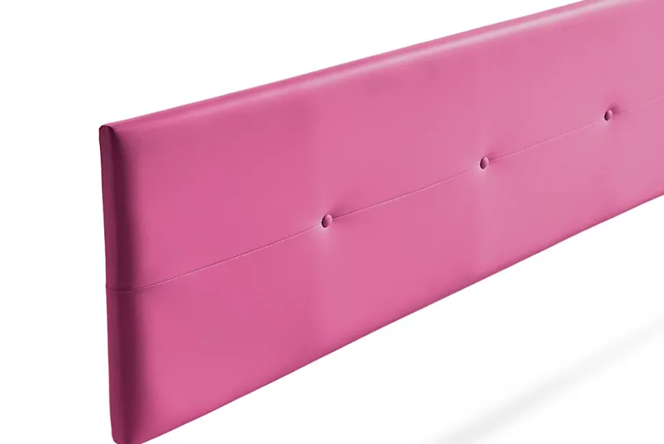 Tête de Lit Tapisée NAPOLI Simili cuir 90x50x5 cm - Rose - Moonia