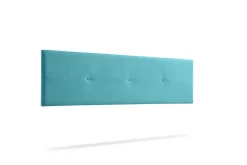 Tête de Lit Tapisée NAPOLI Aqualine 160x50x5 cm - Turquoise - Moonia