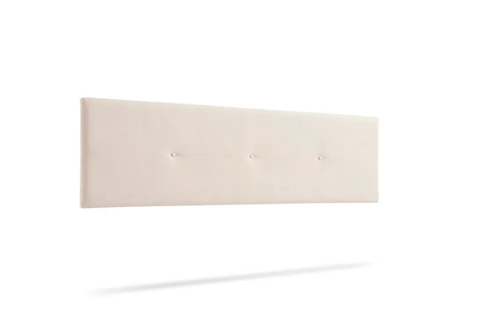 Tête de Lit Tapisée NAPOLI Aqualine 130x50x5 cm - Beige - Moonia