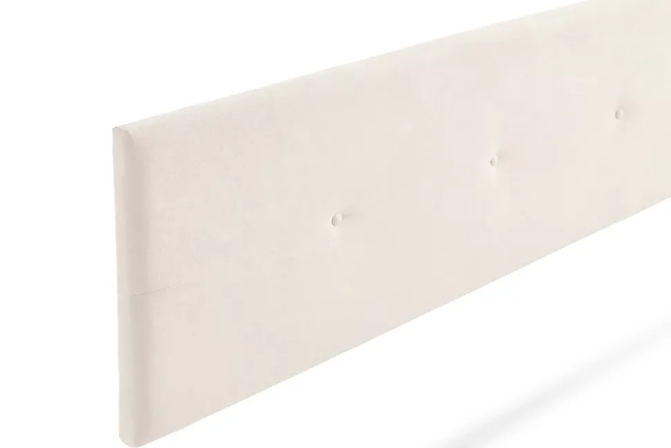Tête de Lit Tapisée NAPOLI Aqualine 160x50x5 cm - Beige - Moonia