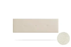 Tête de Lit Tapisée NAPOLI Simili cuir 145x50x5 cm - Blanc Cassé - Moonia