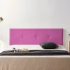 Tête de Lit Tapisée NAPOLI Aqualine 100x50x5 cm - Fuchsia - Moonia