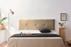 Tête de Lit Tapisée NAPOLI Simili cuir 90x50x5 cm - Or - Moonia