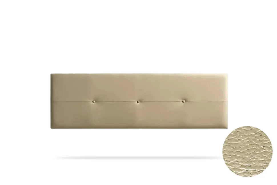 Tête de Lit Tapisée NAPOLI Simili cuir 100x50x5 cm - Or - Moonia