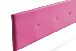 Tête de Lit Tapisée NAPOLI Simili cuir 115x50x5 cm - Rose - Moonia