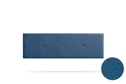 Tête de Lit Tapisée NAPOLI Simili cuir 90x50x5 cm - Bleu Foncé - Moonia