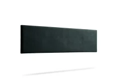 Tête de Lit Tapisée NOVA Aqualine 115x50x5 cm - Noir - Moonia