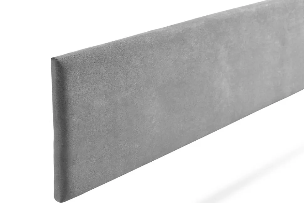 Tête de Lit Tapisée NOVA Aqualine 170x50x5 cm - Gris Clair - Moonia