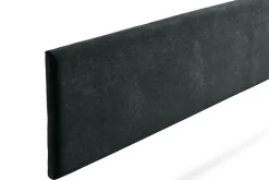 Tête de Lit Tapisée NOVA Aqualine 100x50x5 cm - Noir - Moonia