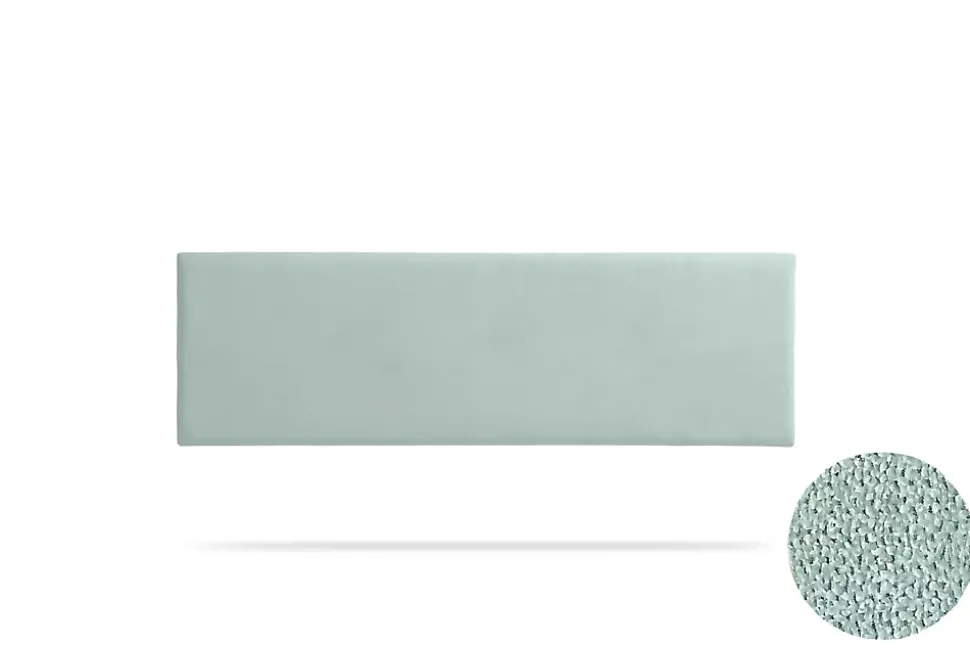 Tête de Lit Tapisée NOVA Aqualine 90x50x5 cm - Vert Aqua - Moonia