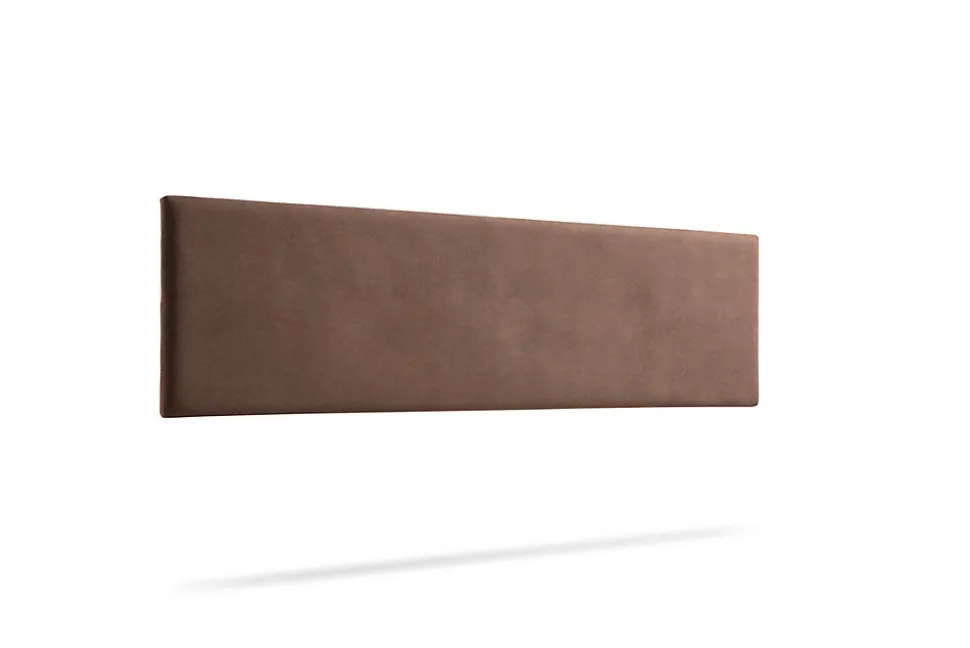 Tête de Lit Tapisée NOVA Aqualine 170x50x5 cm - Chocolat - Moonia
