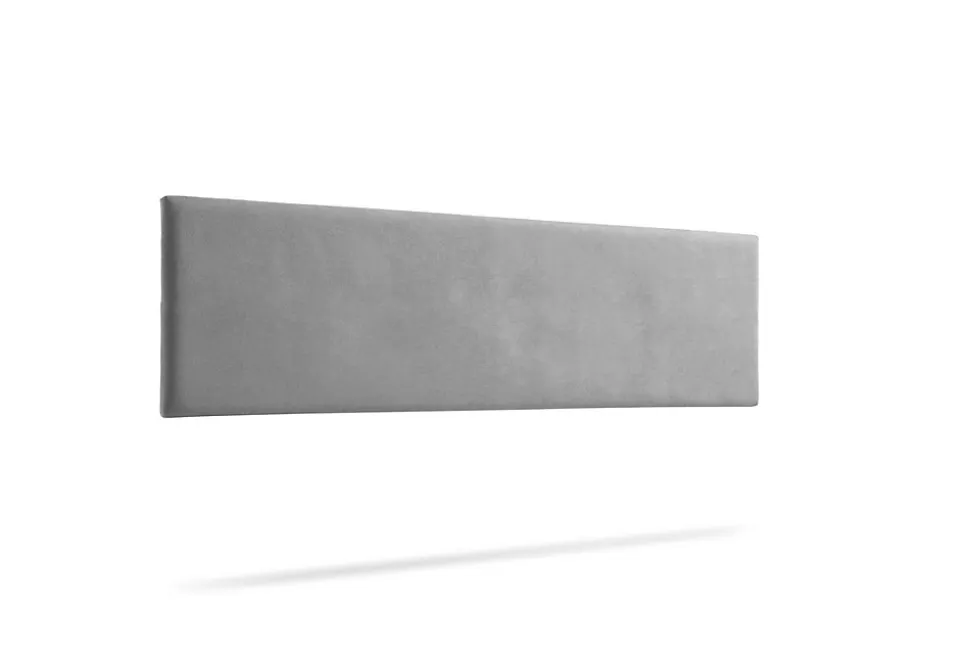 Tête de Lit Tapisée NOVA Aqualine 90x50x5 cm - Gris Clair - Moonia