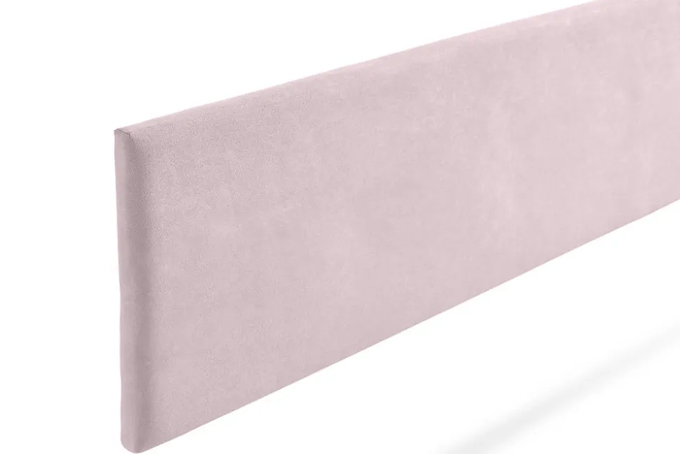 Tête de Lit Tapisée NOVA Aqualine 130x50x5 cm - Rose Clair - Moonia