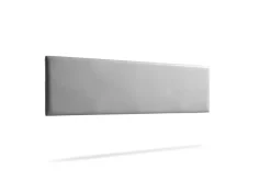 Tête de Lit Tapisée NOVA Simili cuir 160x50x5 cm - Argent - Moonia