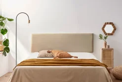 Tête de Lit Tapisée NOVA Simili cuir 145x50x5 cm - Or - Moonia