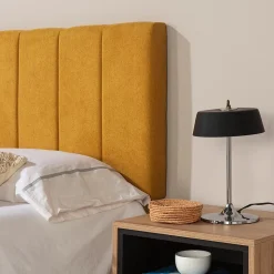 Tête de lit tapissée Creta 150x60 cm Couleur Moutarde, 8 cm d'épaisseur