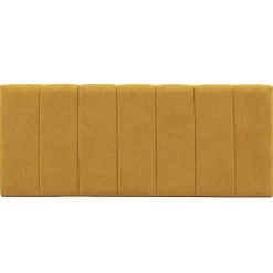 Tête de lit tapissée Creta 150x60 cm Couleur Moutarde, 8 cm d'épaisseur