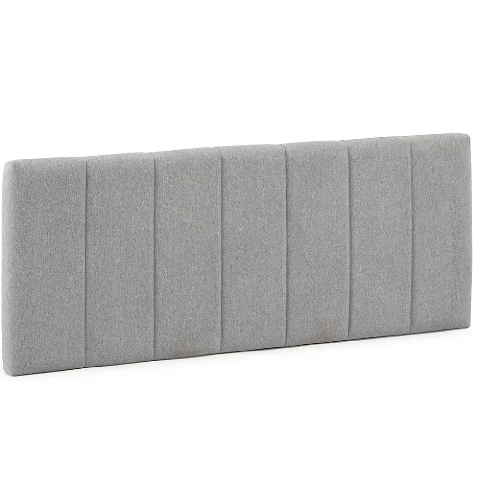 Tête de lit tapissée Creta 160x60 cm Couleur Gris, 8 cm d'épaisseur