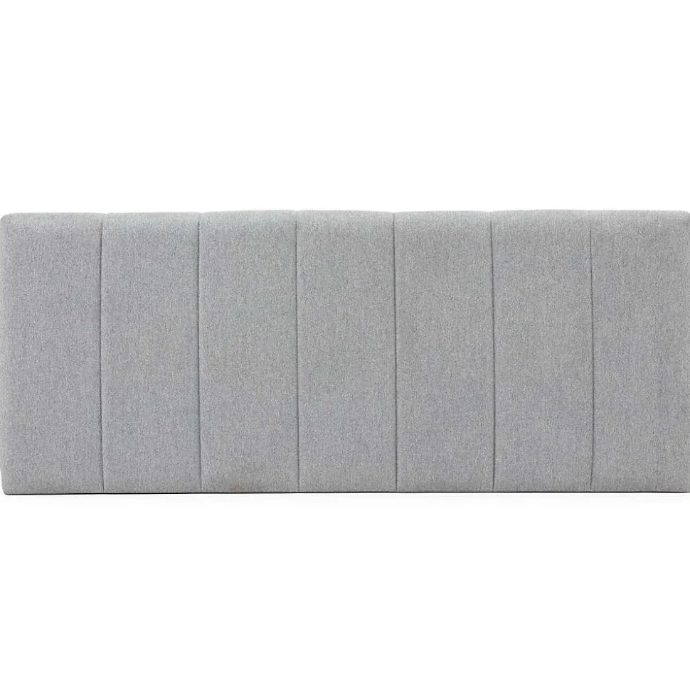Tête de lit tapissée Creta 160x60 cm Couleur Gris, 8 cm d'épaisseur