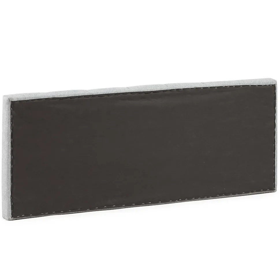 Tête de lit tapissée Creta 160x60 cm Couleur Gris, 8 cm d'épaisseur